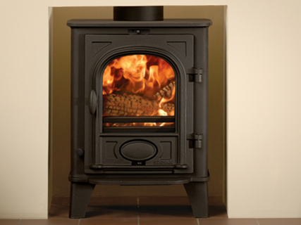 Stockton 3 Multi-fuel Stove - multi-fuel (with external riddling) cleanburn airwash flat top maximum heat output - 3.75kW no room vent required top or rear flue outlets choice of colour finishes stove size 510mm h x 389mm w x 338mm d Prices from £699 inc