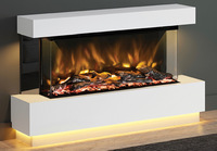 54" 3 Sided Glass Fronted Fireplace