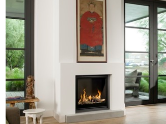 Unica-2 75 Gas Fire - Energy Efficiency Rate D - Please refer to Efficiency Labels